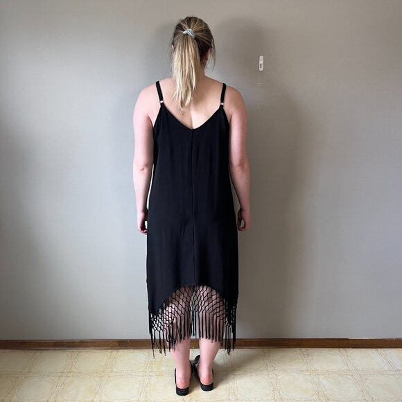 Michel Studio embroidered fringe tassle dress - Picture 3 of 7